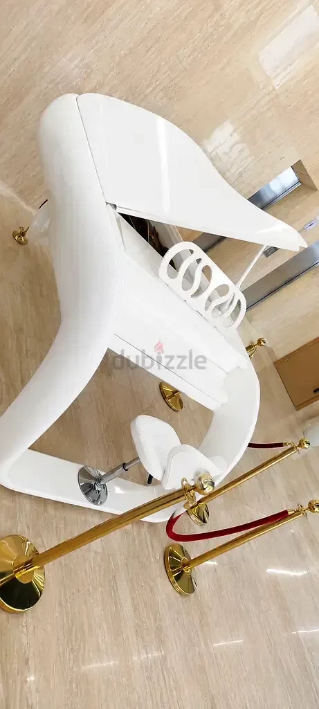 Ferrari Edition White Grand Piano | Exotic Car-Inspired Luxury Piano | Used Pianos Dubai