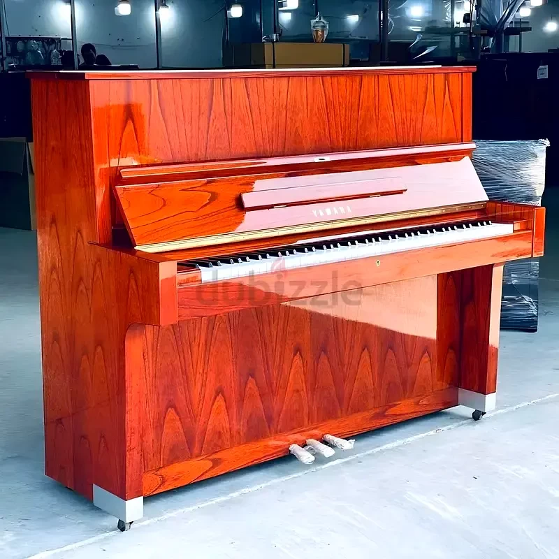 YAMAHA W104 Mindi Colour Upright Piano – Elegant Wood Finish | Classic Japanese | Used Pianos Dubai