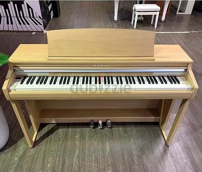 KAWAI CA-48 White Ash Digital Piano – Concert Artist Performance with Wooden Keys | Used Pianos Dubai