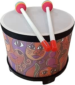 MegArya Children Percussion Instrument, Wooden Bongo Floor Tom Drums