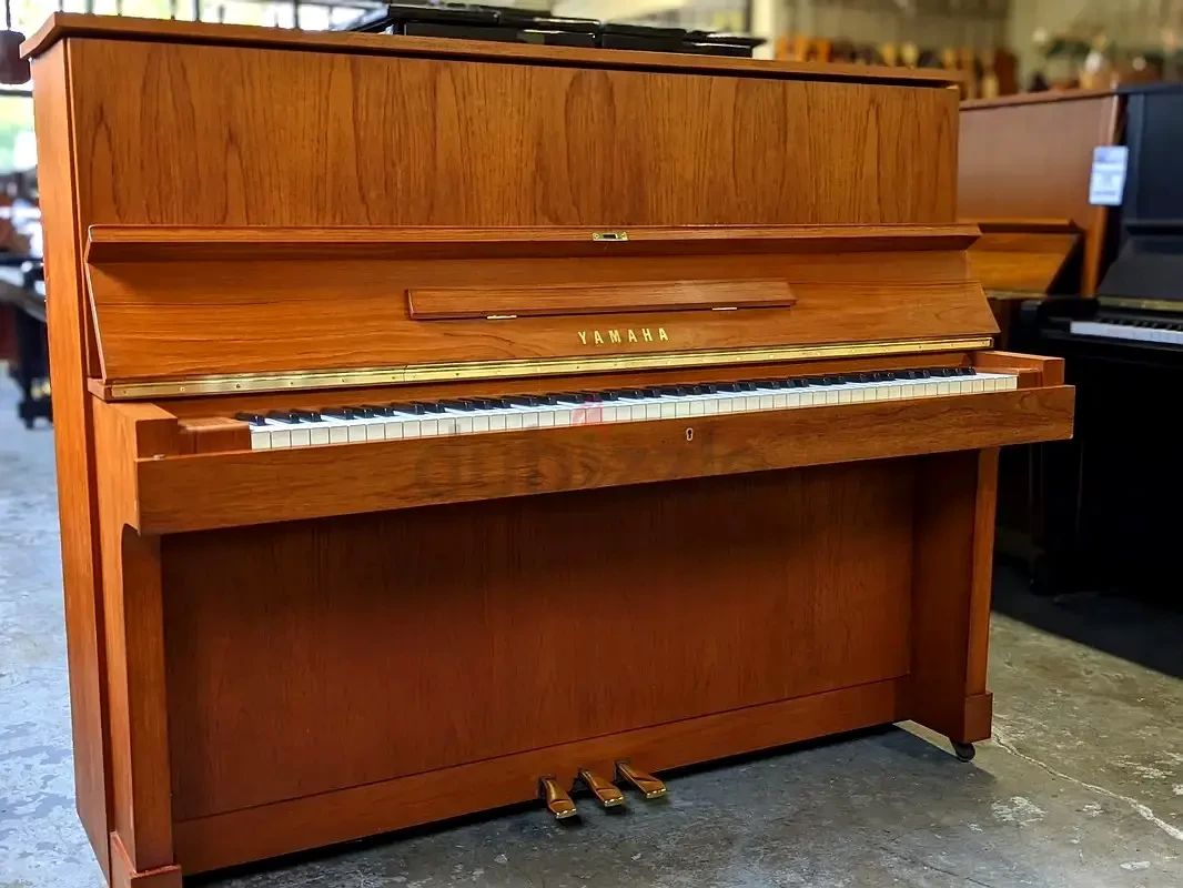 Yamaha W103 Teak Wood Upright Piano – Japan Made | Used Pianos Dubai