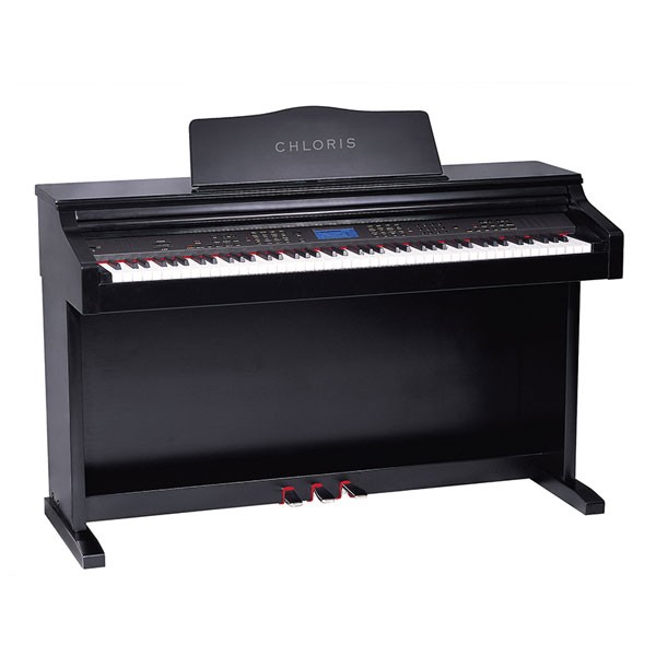 Brand New Chloris CDU-200 Black Upright Digital Piano | 88 Weighted Keys | Used Pianos Dubai