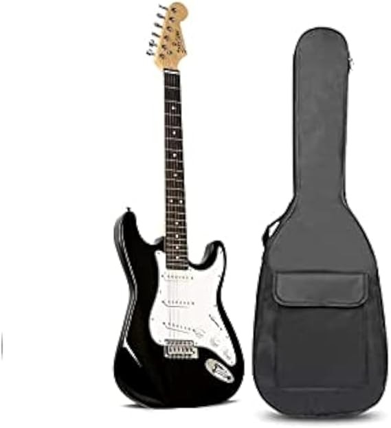 MegArya 40 inch Full Size Electric Guitar with Bag Colour black