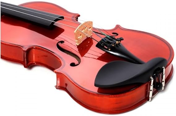 MegArya Indian Maple Wood Handmade Violin 4/4 Acoustic Violin Full Size with Bow Rosin Carrying Hard Case Instrument for Beginners Kids with Hard Case Bow And Rosin Color : Mahogany