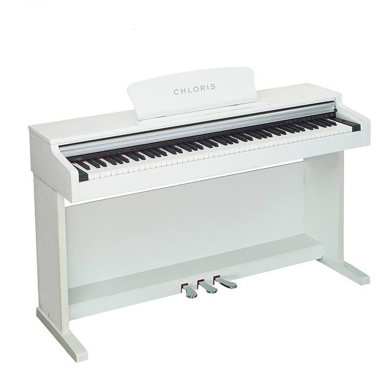 Chloris CDU-300 White Brand New Upright Digital Piano | 88 Weighted Hammer Action Keys | Used Pianos Dubai