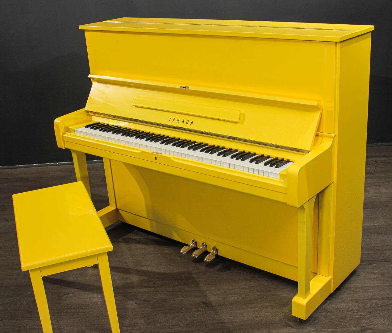 Lemon Yellow Renewed Yamaha Piano | Used Pianos Dubai