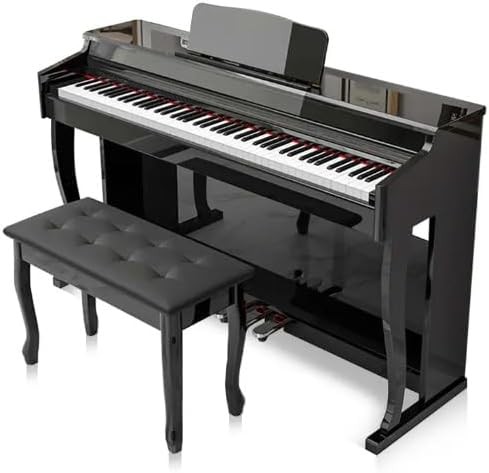 Megarya A823 Black Glossy White Digital Piano | Used Pianos Dubai