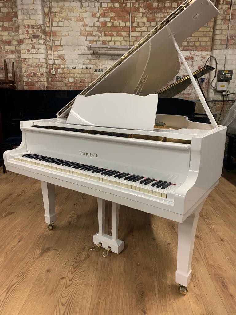 Yamaha G2 White Grand Piano | Renewed | Used Pianos Dubai