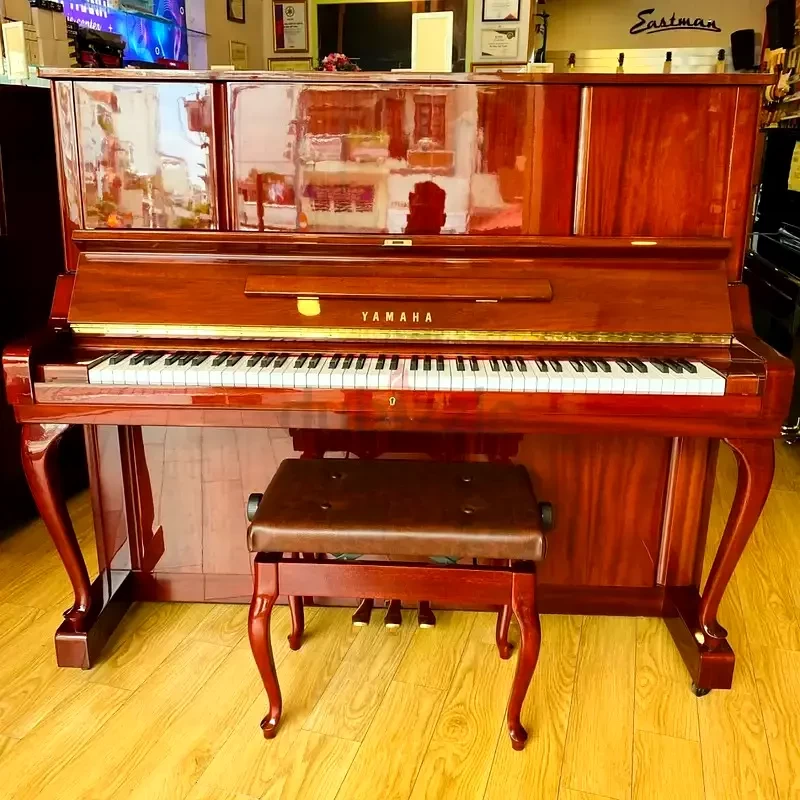 Yamaha W106 Silent Upright Piano – Premium Acoustic Performance & Quiet Practice | Used Pianos Dubai