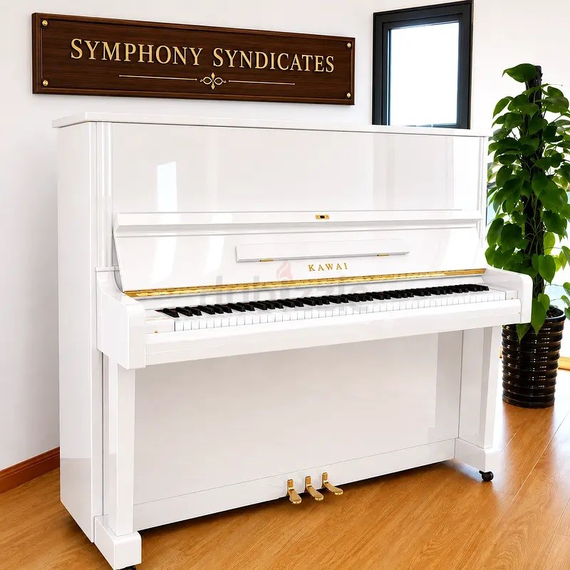KAWAI BL51 White Renewed UPRIGHT PIANO | Used Pianos Dubai