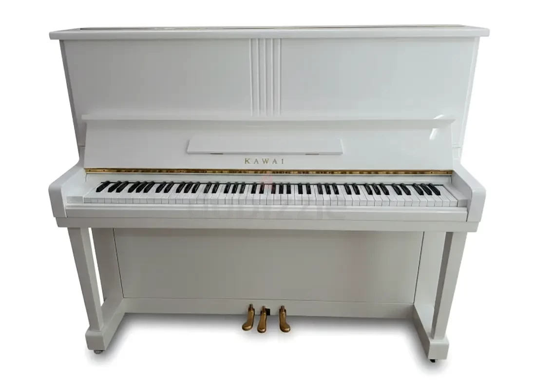 KAWAI KS1 White Upright Piano | Used Pianos Dubai