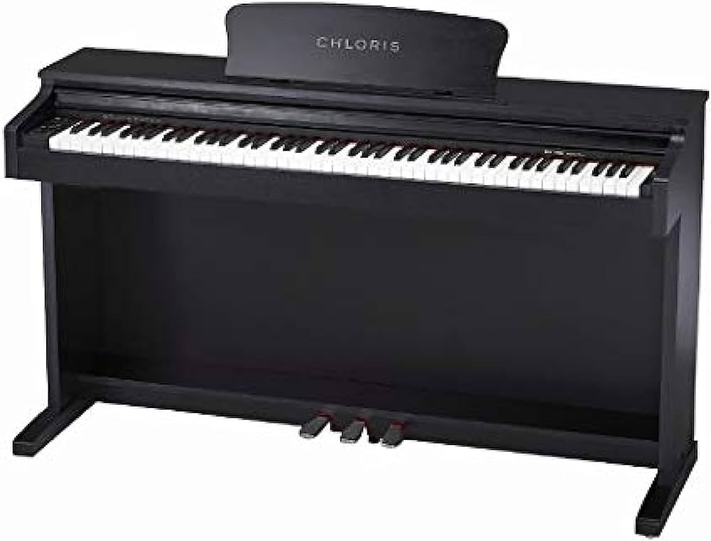 Brand New Chloris CDU-300 Black Upright Digital Piano | 88 Weighted Hammer Action Keys | Used Pianos Dubai