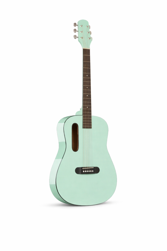 GS-X1 Signature Series - 36" Portable Lava Style GuitarAfrican Wood Body for Rich Acoustic Tone LIght Green Color