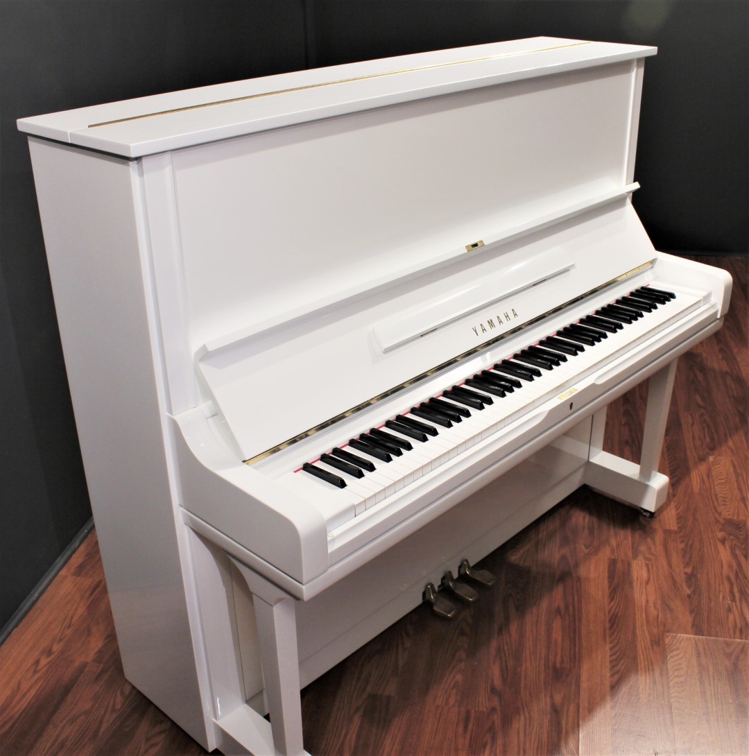 Yamaha U3 White Renewed Piano (Free Piano Session Included) | Used Pianos Dubai
