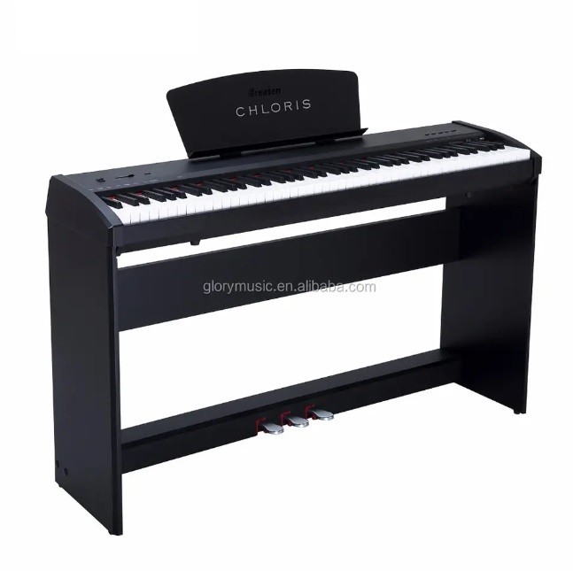 Chloris CDU-45 Black Upright Digital Piano – Brand New | Used Pianos Dubai