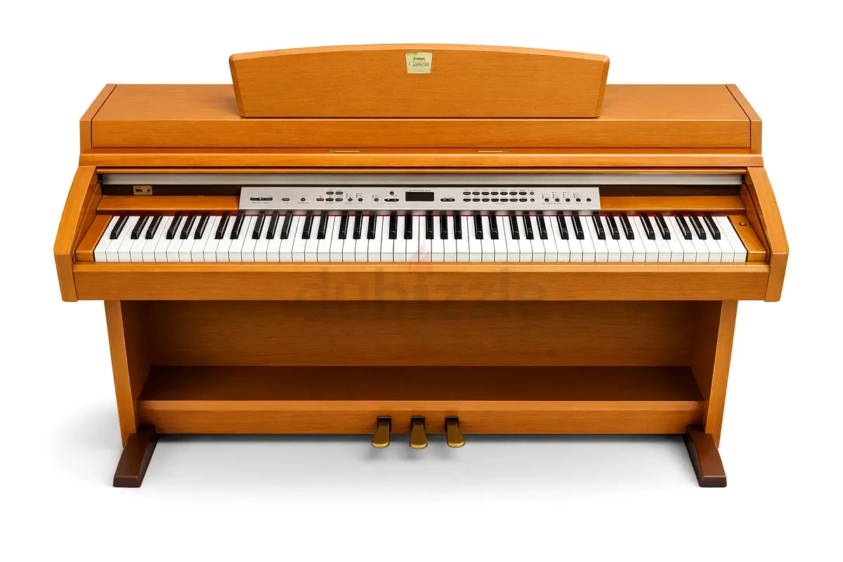 Refurbished Yamaha Clavinova CLP 240 Digital Piano |n Warm Cherrywood Finish | Used Pianos Dubai
