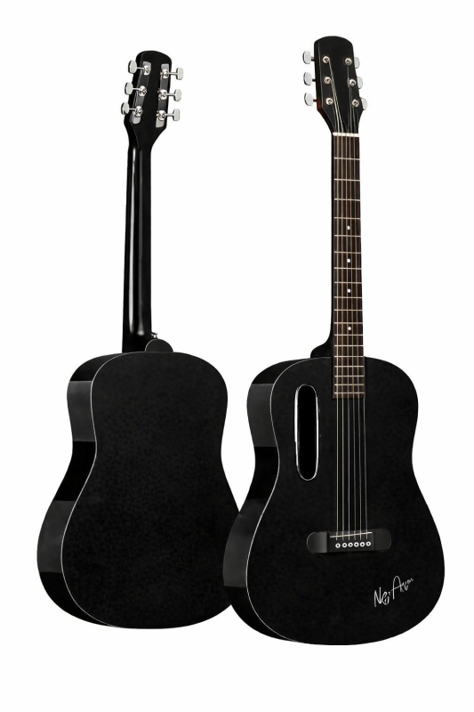 GS-X1 Signature Series Glossy Black – Portable Lava Style Guitar