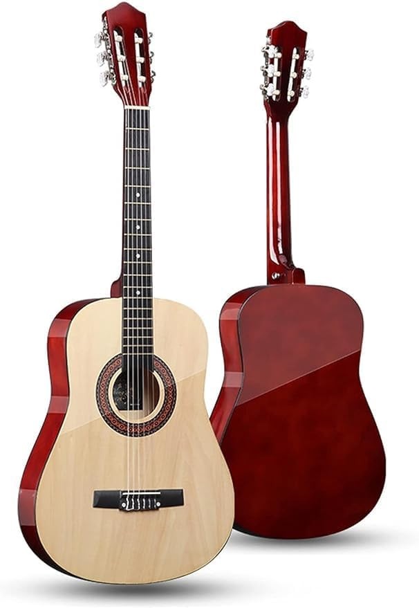 MegArya 39” Classical Guitar with Nylon Strings Guitar with Truss Rod for Beginner Professional Acoustic with Bag(Natural)