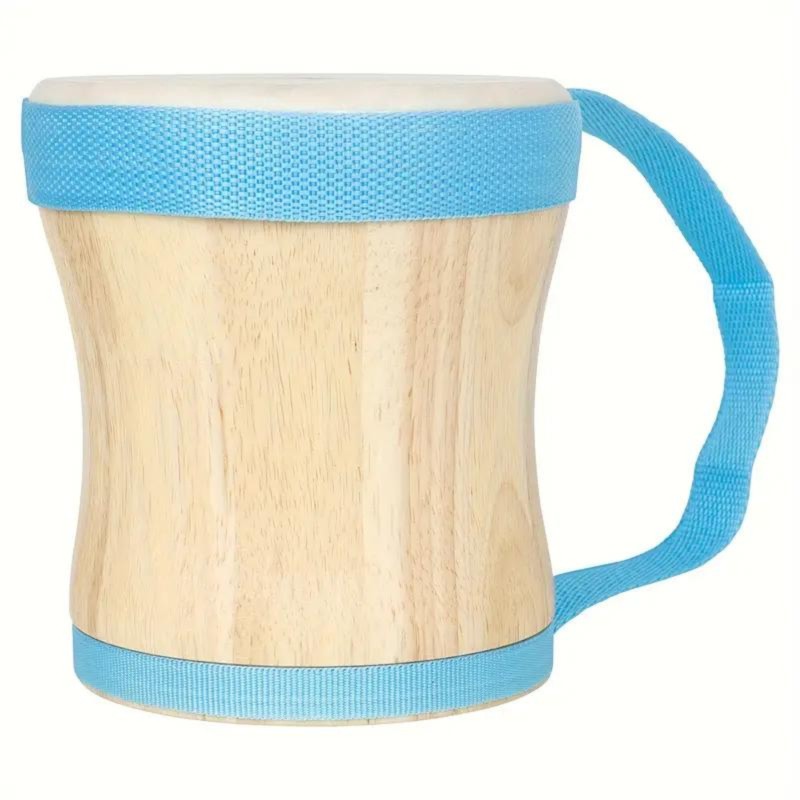 MegArya JP71Orff Percussion Wooden Tote Drums Indian Drums Sheepskin Drum Tops Logs Color : Blue