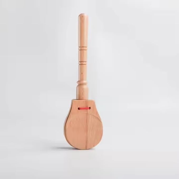 Wooden Castanets Clapper with Long Handle Children's Wooden Flap Educational Musical Percussion Toy for Baby Early Learning
