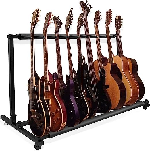 MegArya Guitar Stand Display Stand, Folding Portable Bass Stand, Multi-head Stand, Vertical Guitar Stand, Good partner to accompany (Size : Nine sets of brackets)