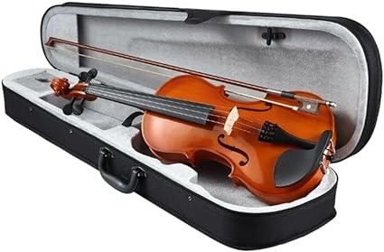 Megarya Indian Maple Wood Handmade Acoustic Violin Full Size with Bow ...