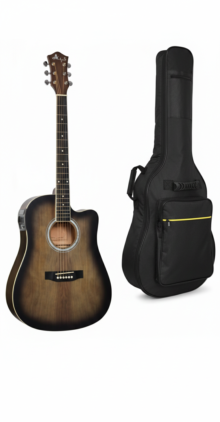 MegArya  41" TBS EQ Guitar With Bag
